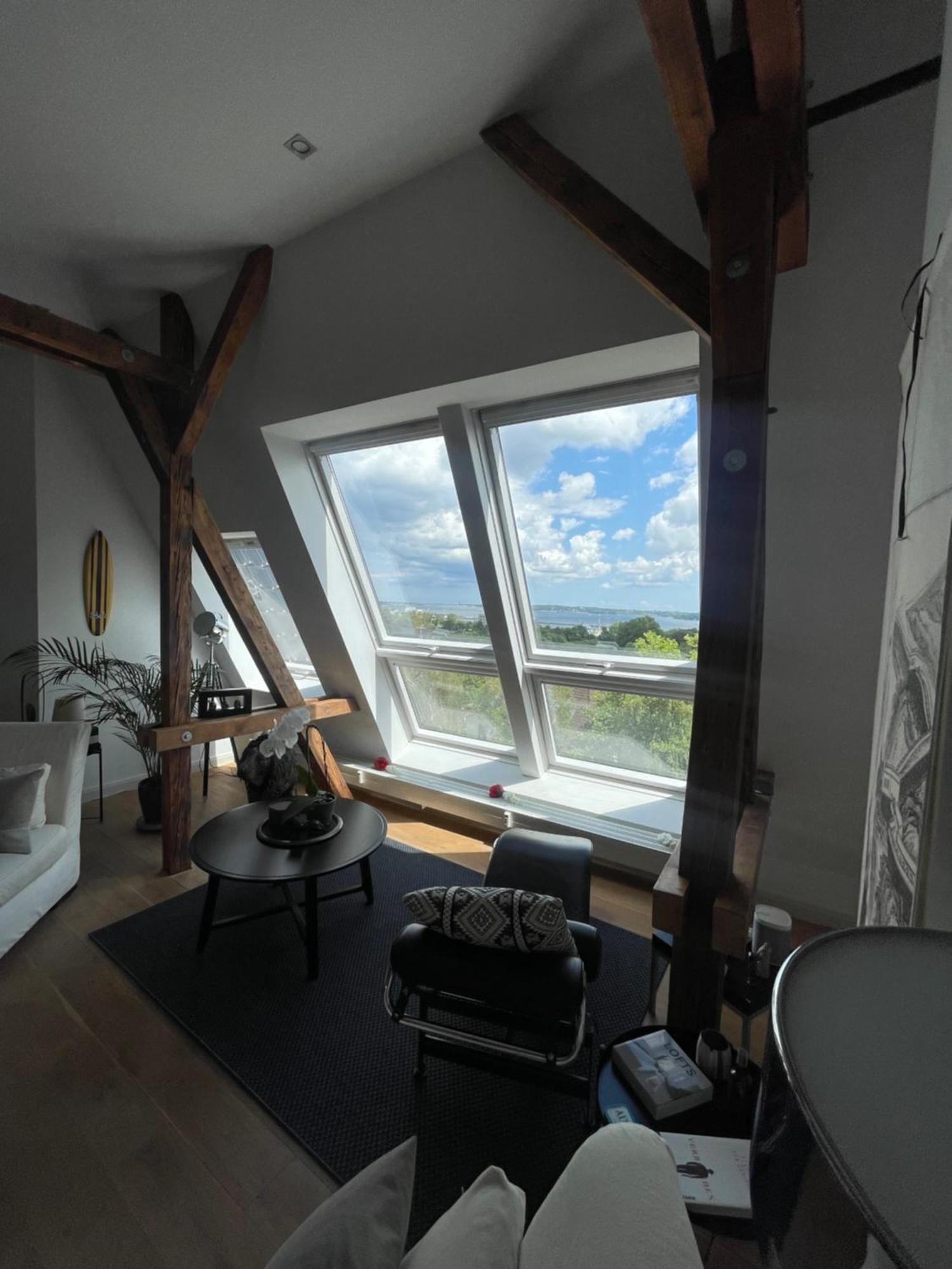 Апартаменты Luxus Penthouse Waterview Киль Экстерьер фото